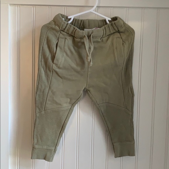 boys green tracksuit bottoms